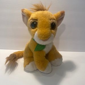 Vintage 1993 Purring Simba Stuffed Plush The Lion King Authentic